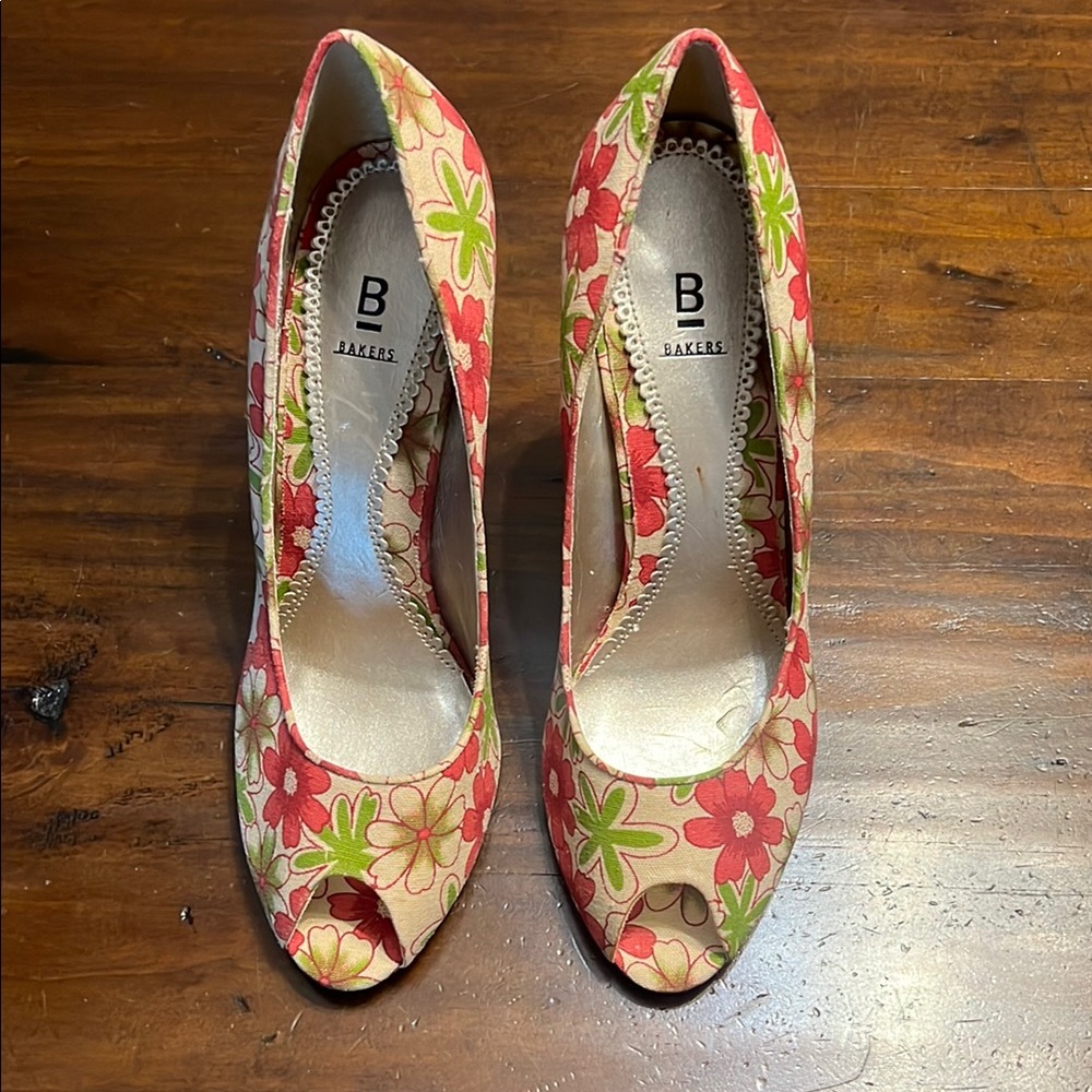 Bakers Floral Heels